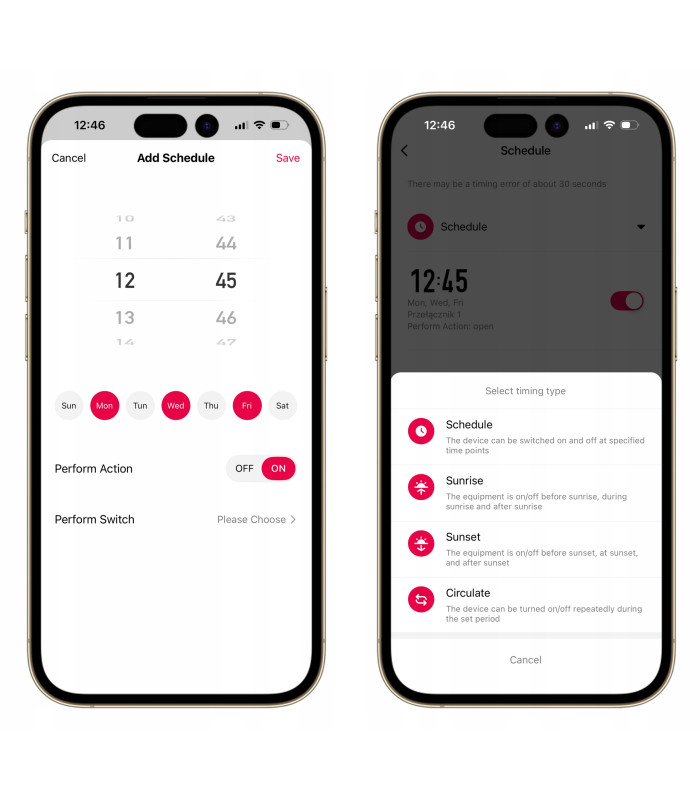 Dwukanałowy przekaźnik AC DC REGULATOR temperatury wilgotności WiFi TUYA