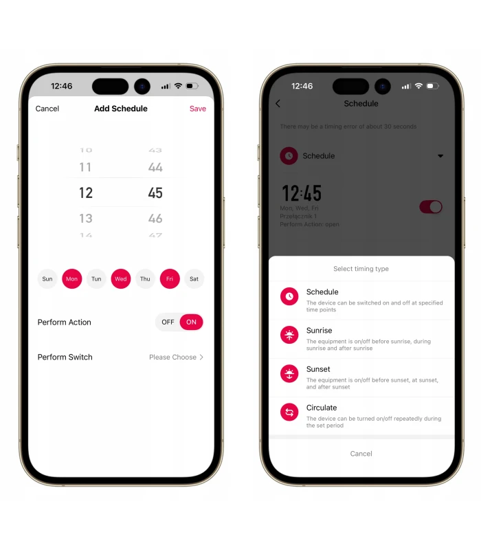 Dwukanałowy przekaźnik AC DC REGULATOR temperatury wilgotności WiFi TUYA