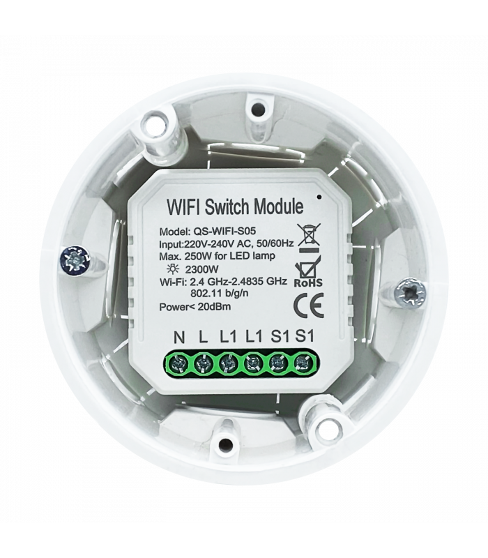 TUYA Bezprzewodowy włącznik WiFi do puszki