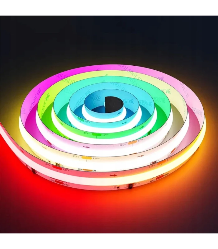 Cyfrowa taśma LED COB WLED WS2814 RGBIC + BIAŁY neutralny 784 LED/m 24V 5m