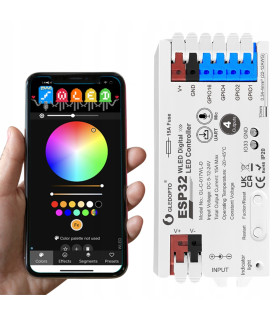 Cyfrowa taśma LED COB WLED WS2814 RGBIC + BIAŁY neutralny 784 LED/m 24V 5m