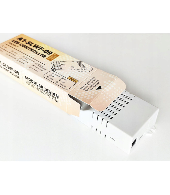 Sterownik SLWF-09 do taśm WLED LED WiFi ESP32 Home Assistant MQTT USB-C PoE