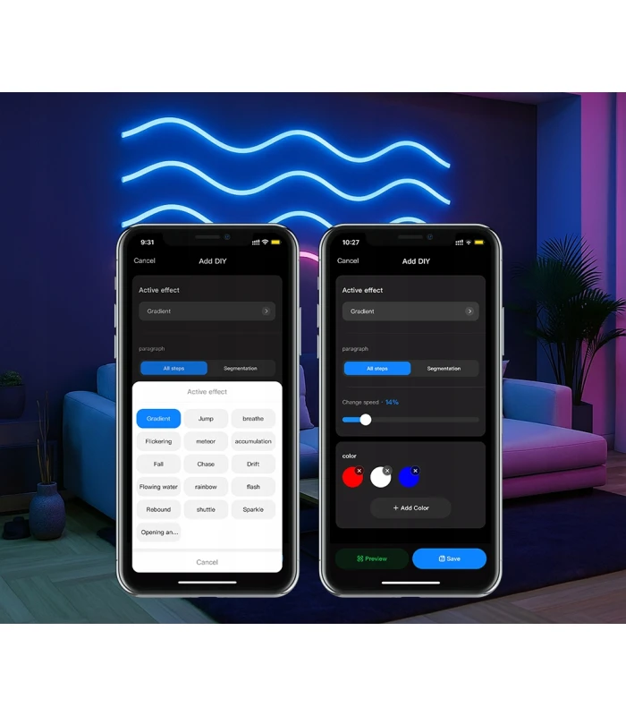Sterownik WiFi LED SPI TUYA Pixel RGBIC WS281x MIKROFON do cyfrowych taśm