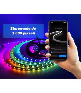 Sterownik ZigBee LED SPI TUYA Pixel RGBIC WS281x MIKROFON do cyfrowych taśm