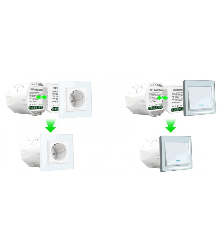 TUYA Bezprzewodowy włącznik WiFi do puszki