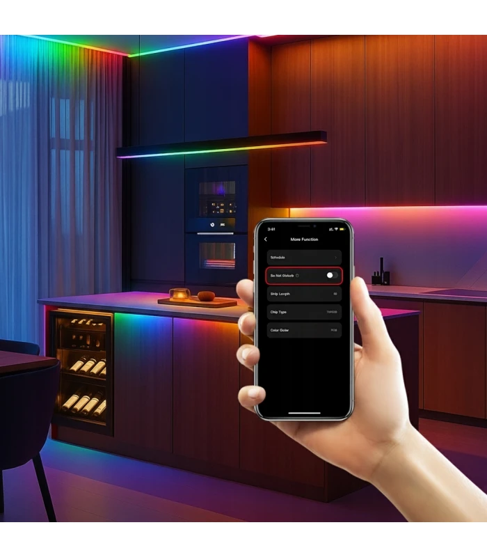 Sterownik ZigBee LED SPI TUYA Pixel RGBIC WS281x MIKROFON do cyfrowych taśm