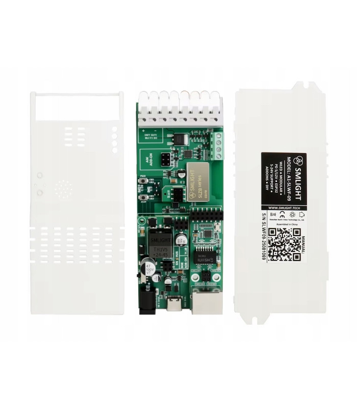 Sterownik SLWF-09 do taśm WLED LED WiFi ESP32 Home Assistant MQTT USB-C PoE