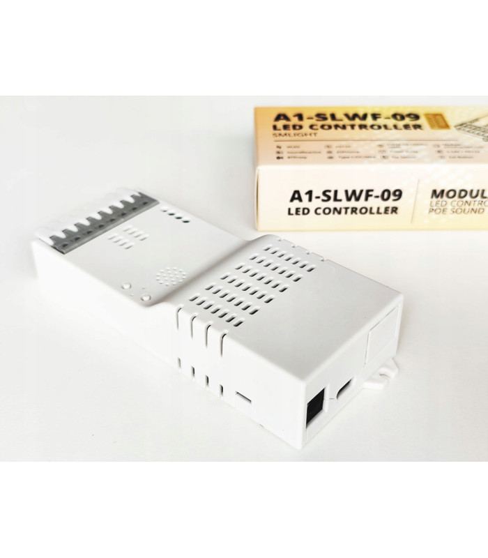 Sterownik SLWF-09 do taśm WLED LED WiFi ESP32 Home Assistant MQTT USB-C PoE