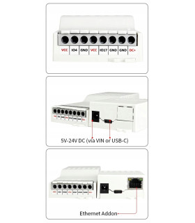 Sterownik SLWF-09 do taśm WLED LED WiFi ESP32 Home Assistant MQTT USB-C PoE