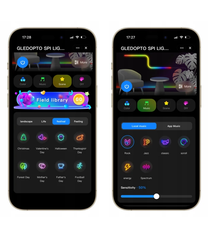 Sterownik WiFi LED SPI TUYA Pixel RGBIC WS281x MIKROFON do cyfrowych taśm