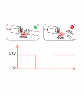 Czujnik zbliżeniowy GL-SW-001 bezdotykowy włącznik do sterowników LED WLED