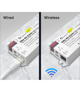 Sterownik LED WLED RGBIC WiFi ESP32 Ethernet RJ45 PWM WS281x MQTT 4 KANAŁY