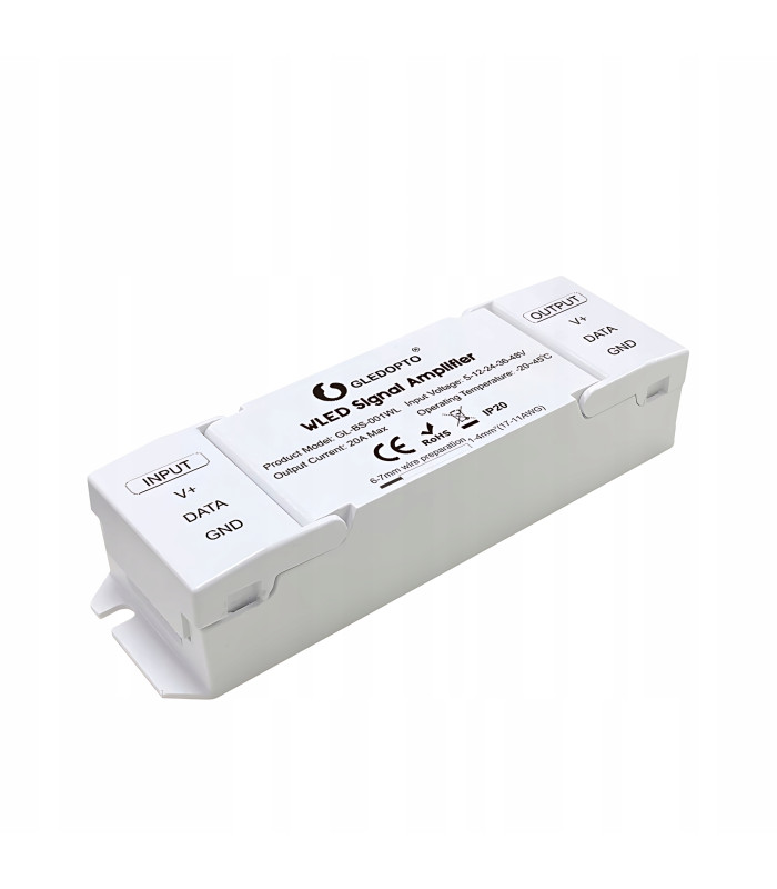 Wzmacniacz do cyfrowych taśm pasków LED adresowalnych WLED RGBIC 5-48V