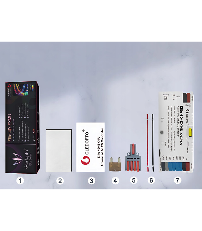 Sterownik LED WLED RGBIC WiFi ESP32 Ethernet RJ45 PWM WS281x MQTT 4 KANAŁY