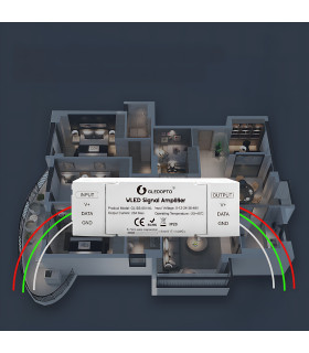 Wzmacniacz do cyfrowych taśm pasków LED adresowalnych WLED RGBIC 5-48V
