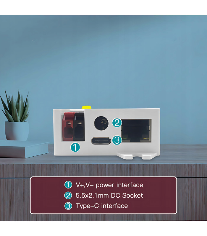 Sterownik LED WLED RGBIC WiFi ESP32 Ethernet RJ45 PWM WS281x MQTT 4 KANAŁY