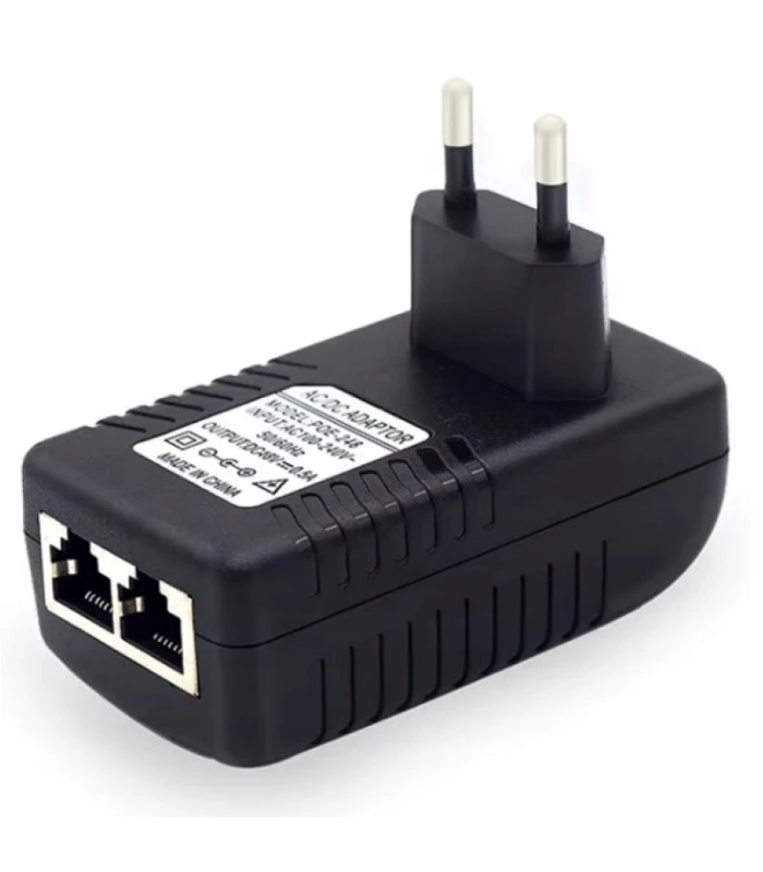 Zasilacz PoE Injector SMLIGHT 48V 0.5A 24W Pasywny do adapterów SLZB kamer
