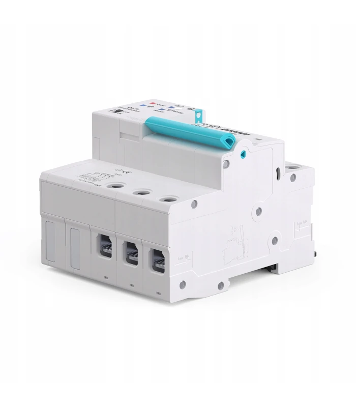 Bezpiecznik nadprądowy 3-fazowy C63 przekaźnik ZigBee TUYA Home Assistant