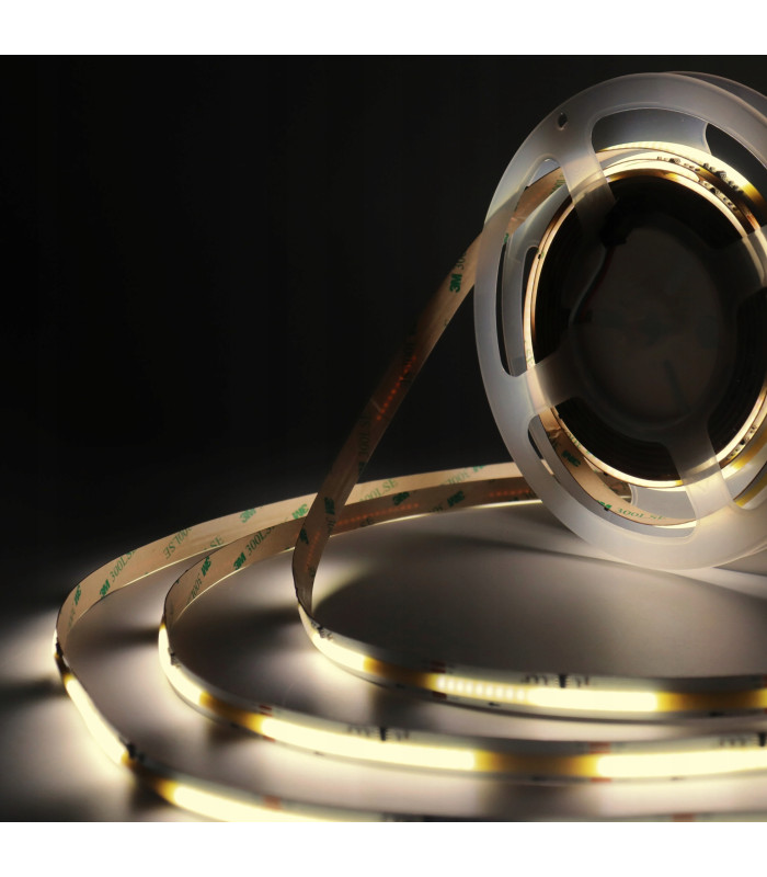 Cyfrowa taśma LED COB WLED WS2811 płynąca CIEPŁY BIAŁY 3000K 24V 5m 360L/m