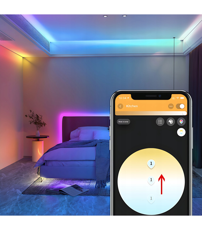 Sterownik ZigBee + RF RGBIC LED 5-24V WS2811 WS2812 Home Assistant TUYA HUE