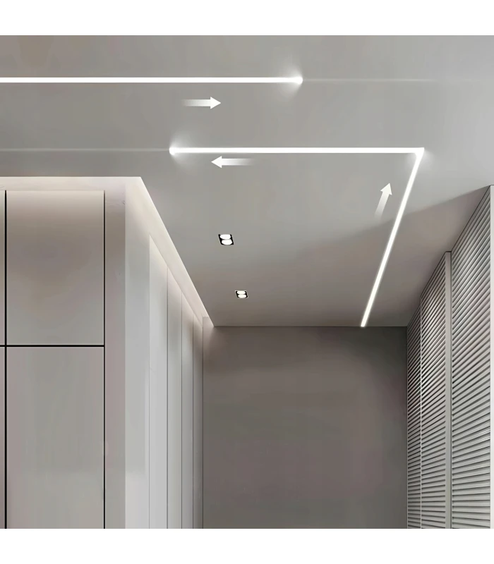 Cyfrowa taśma LED COB WLED WS2811 płynąca CIEPŁY BIAŁY 3000K 24V 5m 360L/m