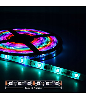 Sterownik ZigBee + RF RGBIC LED 5-24V WS2811 WS2812 Home Assistant TUYA HUE