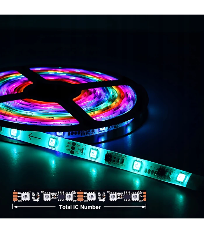 Sterownik ZigBee + RF RGBIC LED 5-24V WS2811 WS2812 Home Assistant TUYA HUE