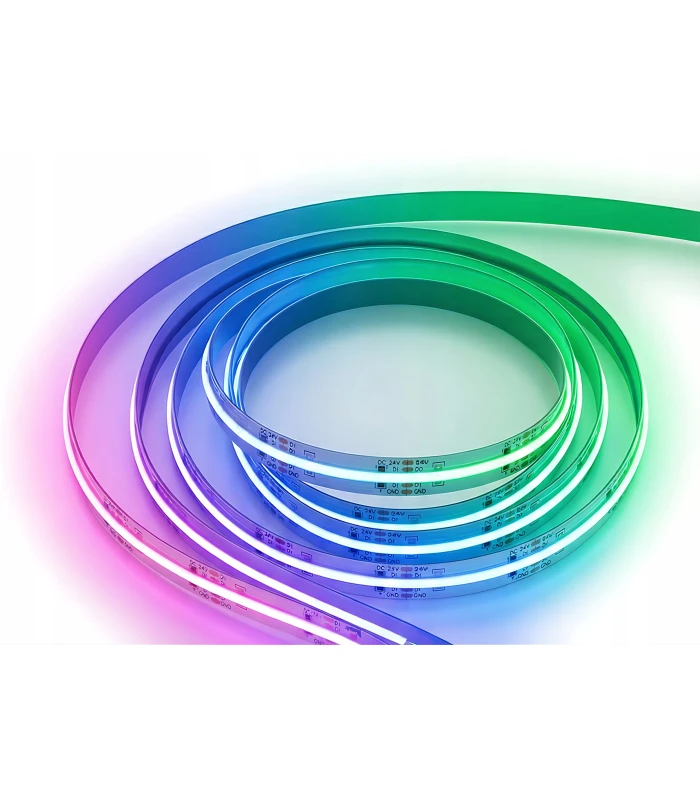 Cyfrowa taśma LED COB WS2805 RGB CCT WLED płynąca Magic RGBIC 24V 840LED/m