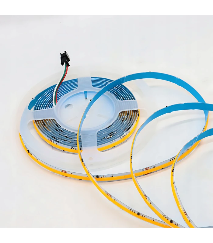 Cyfrowa taśma LED COB WLED WS2811 płynąca CIEPŁY BIAŁY 3000K 24V 5m 360L/m