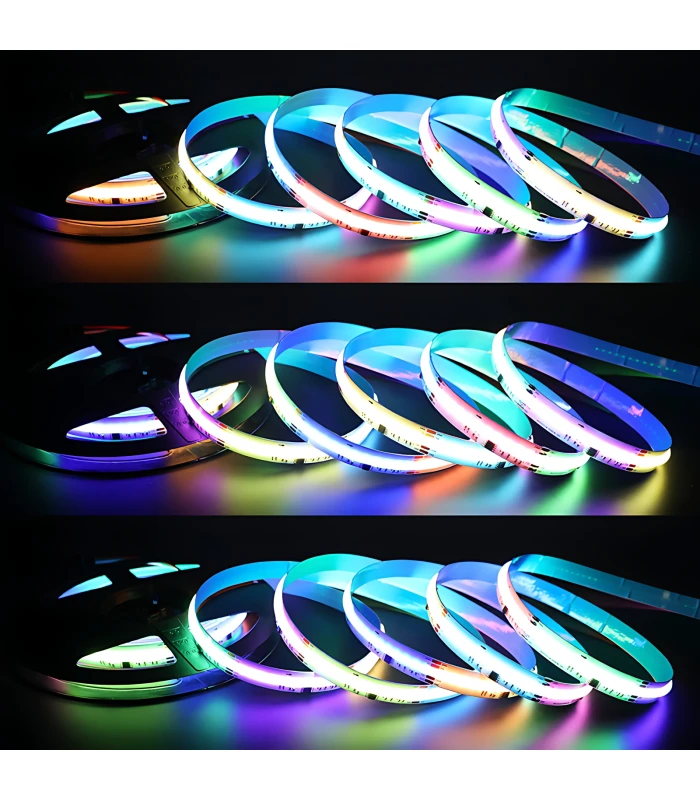 Cyfrowa taśma LED COB WS2805 RGB CCT WLED płynąca Magic RGBIC 24V 840LED/m