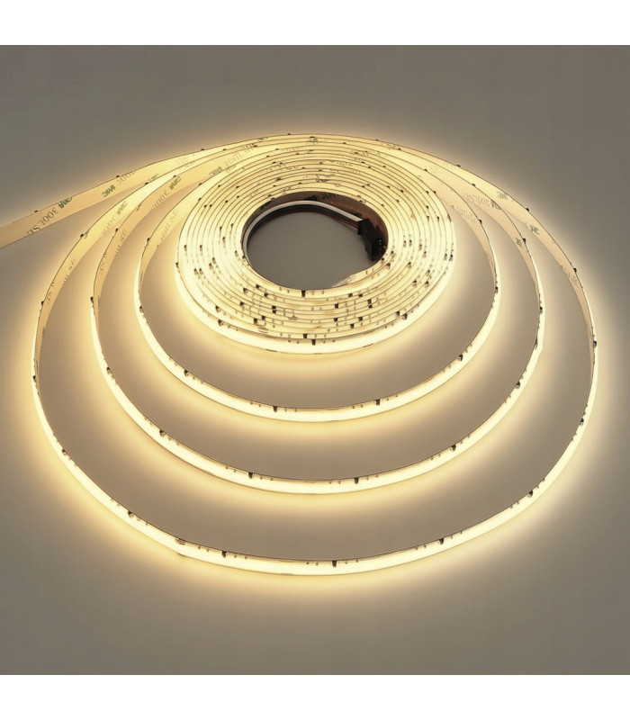 Cyfrowa taśma LED COB WLED WS2811 płynąca CIEPŁY BIAŁY 3000K 24V 5m 360L/m