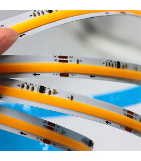 Cyfrowa taśma LED COB WLED WS2811 płynąca CIEPŁY BIAŁY 3000K 24V 5m 360L/m