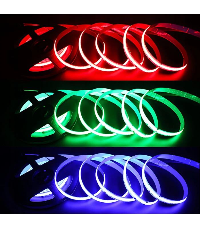 Cyfrowa taśma LED COB WS2805 RGB CCT WLED płynąca Magic RGBIC 24V 840LED/m
