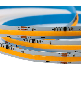 Cyfrowa taśma LED COB WLED WS2811 płynąca CIEPŁY BIAŁY 3000K 24V 5m 360L/m