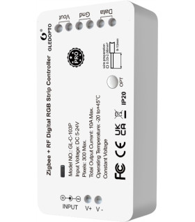 Sterownik ZigBee + RF RGBIC LED 5-24V WS2811 WS2812 Home Assistant TUYA HUE