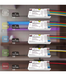 Sterownik ZigBee 5 w 1 taśma pasek LED TUYA SMART Home Assistant HUE 5-24V