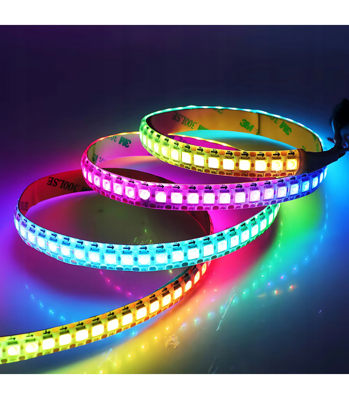 Cyfrowa Taśma LED RGB WS2813 SMD 5050 WLED płynąca RGBIC 144 LED/m 5V dł 3m