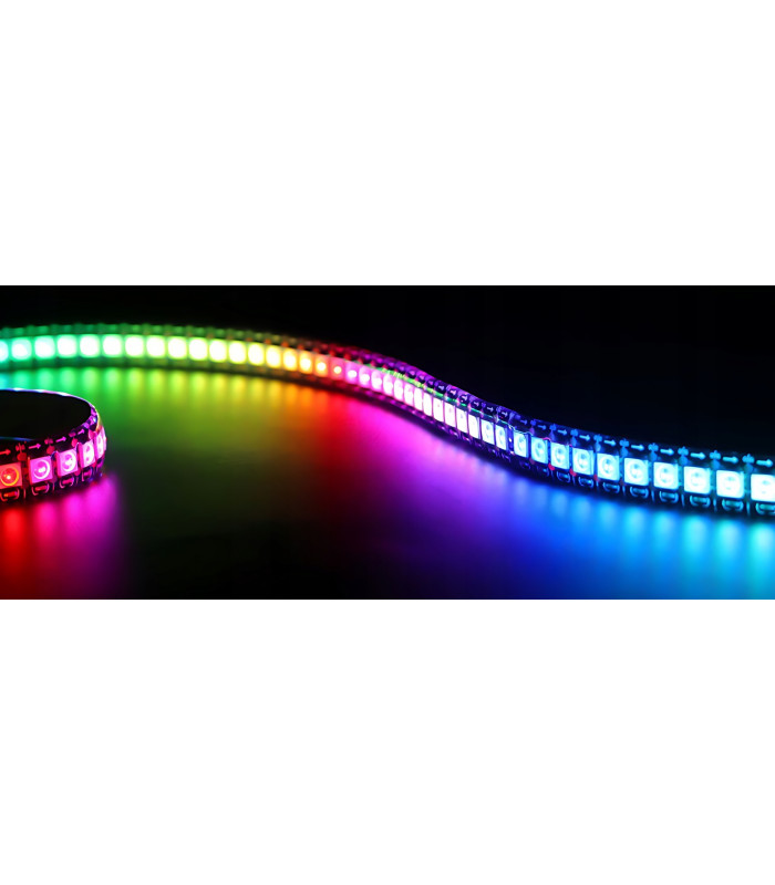 Cyfrowa Taśma LED RGB WS2812 SMD 5050 WLED płynąca RGBIC 144 LED/m 5V dł 5m