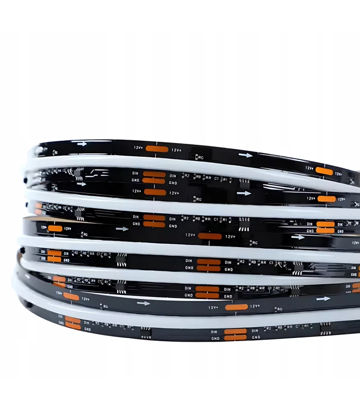 Cyfrowa taśma LED COB RGB WS2811 płynąca Magic Pixel RGBIC 12V 432LED/m