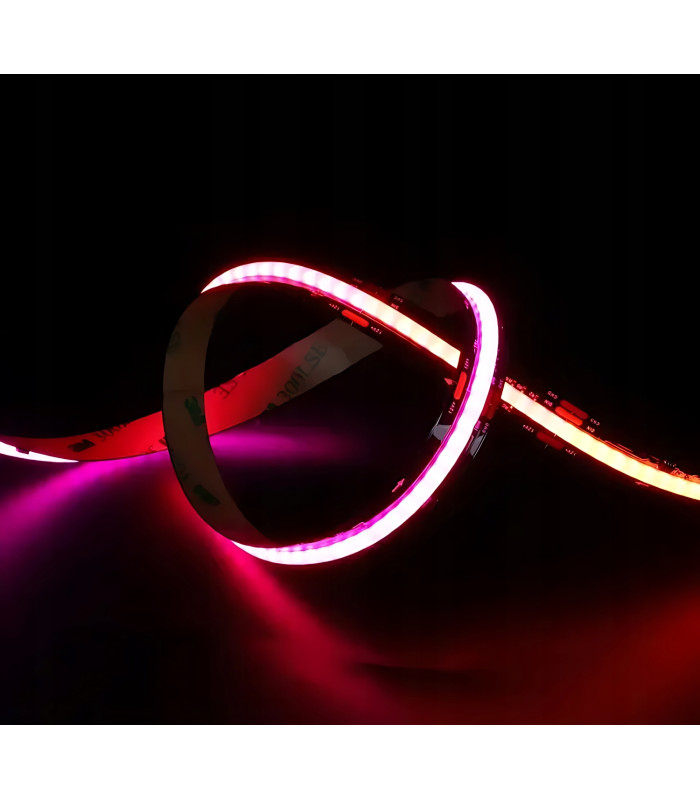 Cyfrowa taśma LED COB RGB WS2811 płynąca Magic Pixel RGBIC 12V 432LED/m