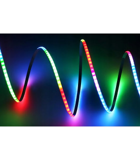 Cyfrowa taśma LED RGB WLED WS2812 płynąca RGBIC cienka PCB 5mm 5V 160LED/m