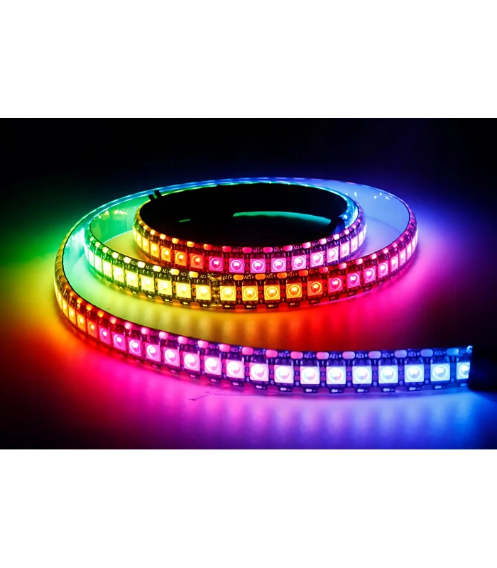 Cyfrowa Taśma LED RGB WS2813 SMD 5050 WLED płynąca RGBIC 144 LED/m 5V dł 5m
