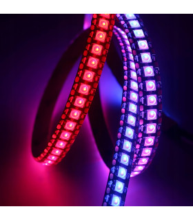 Cyfrowa Taśma LED RGB WS2812 SMD 5050 WLED płynąca RGBIC 144 LED/m 5V dł 5m