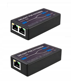 Extender PoE Ethernet RJ45 Przedłużacz Wzmacniacz Sygnału do 100m 2x 1Gbit
