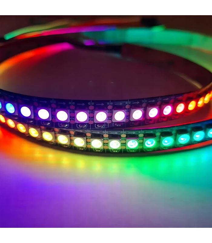 Cyfrowa Taśma LED RGB WS2813 SMD 5050 WLED płynąca RGBIC 144 LED/m 5V dł 3m