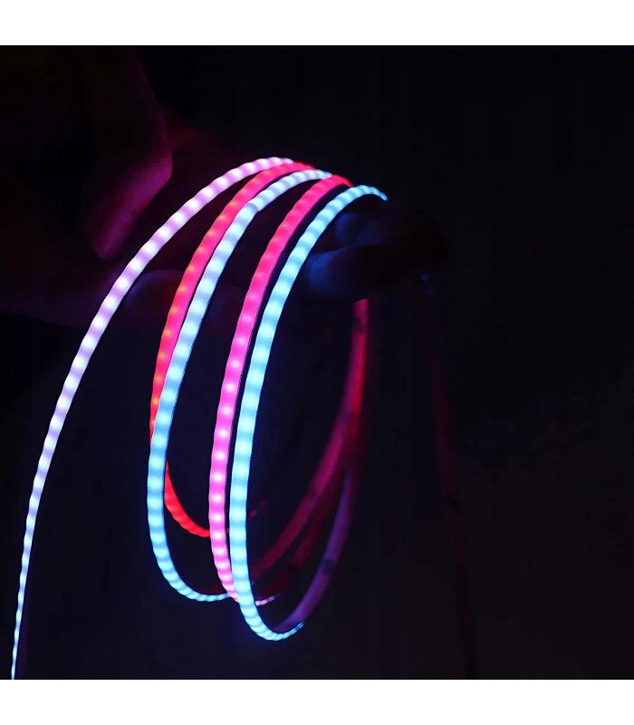 Cyfrowa taśma LED RGB WLED WS2812 płynąca RGBIC cienka PCB 5mm 5V 160LED/m