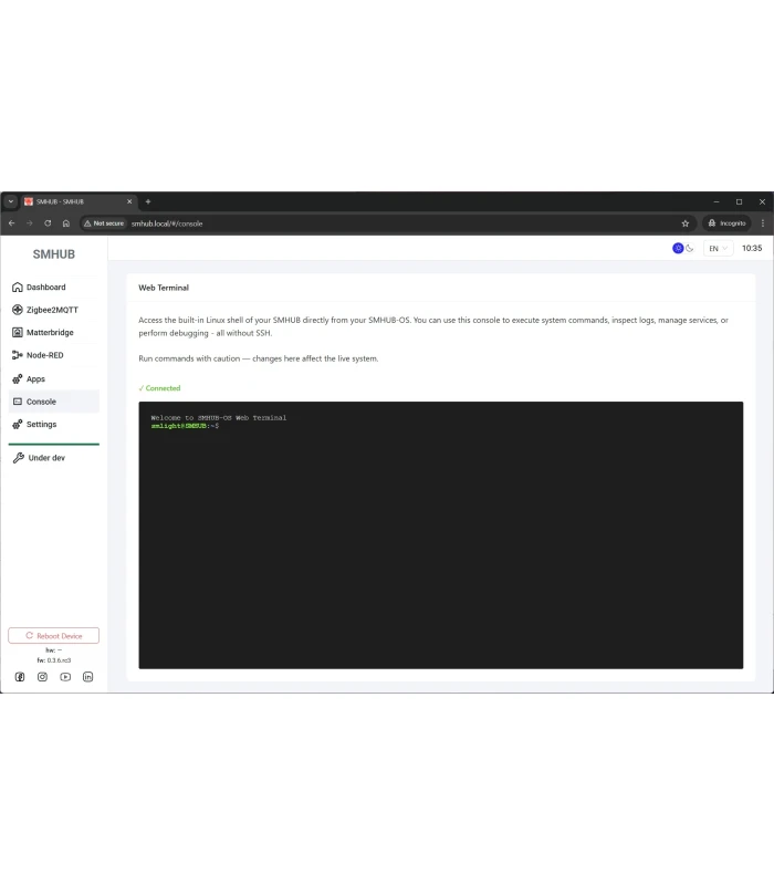 SMHUB Nano MG24 Centralka Bramka HUB ZigBee MQTT ZHA Matter Home Assistant