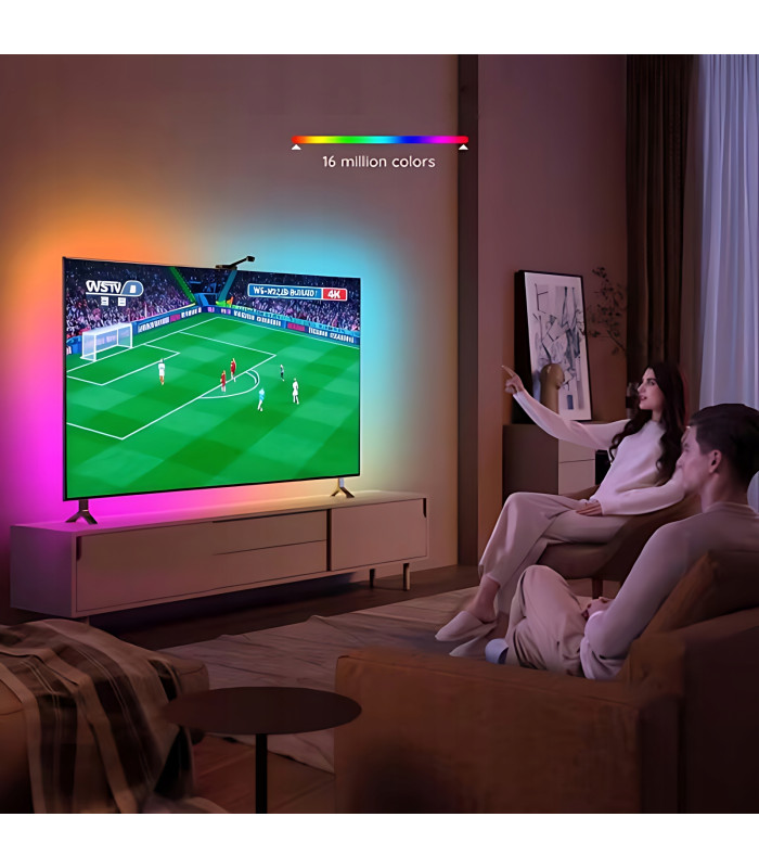 Cyfrowa Taśma LED RGB WS2812 SMD 5050 WLED płynąca RGBIC 144 LED/m 5V dł 5m