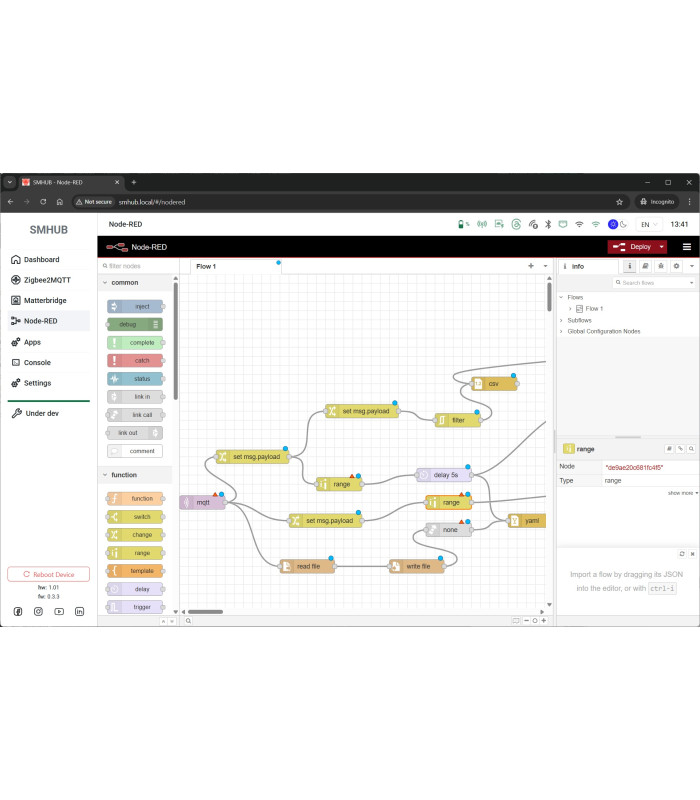 SMHUB Nano MG24 Centralka Bramka HUB ZigBee MQTT ZHA Matter Home Assistant