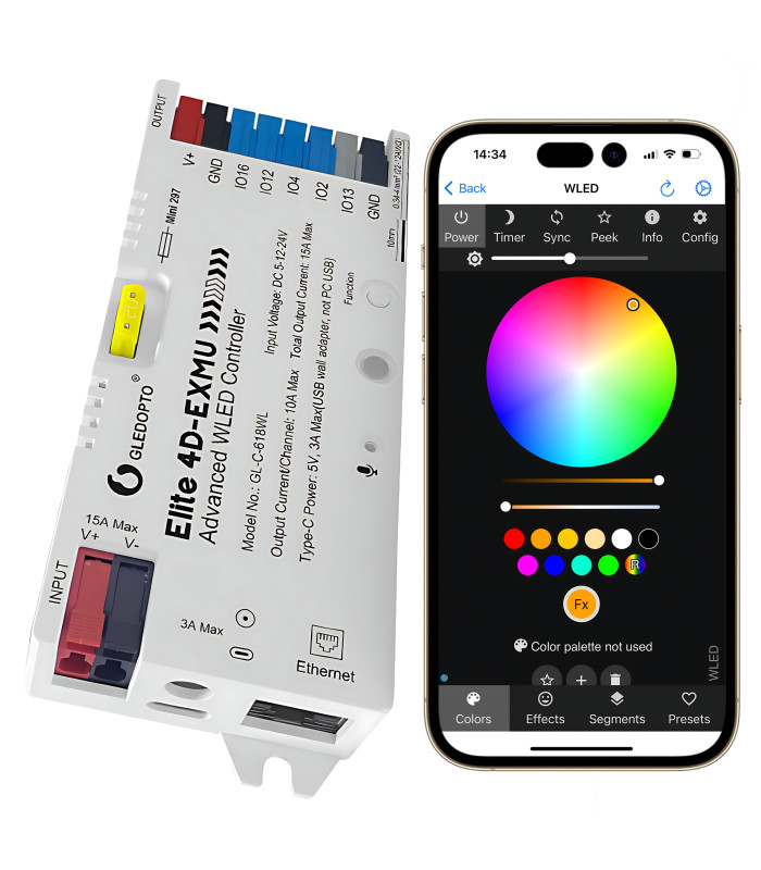 Cyfrowa Taśma LED RGB WS2813 SMD 5050 WLED płynąca RGBIC 144 LED/m 5V dł 5m